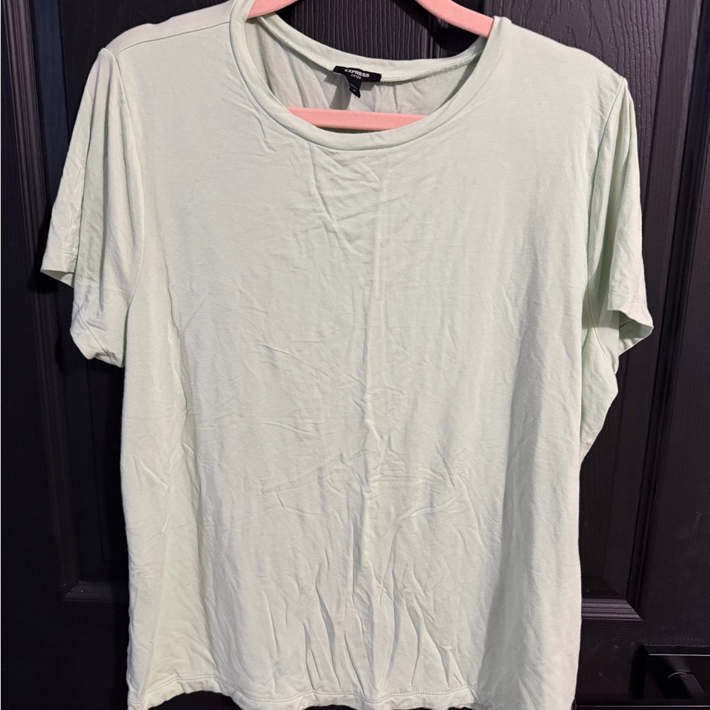 Express Light Green Short Sleeve Tee